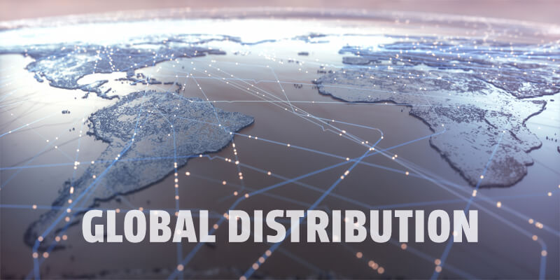 global distribution map