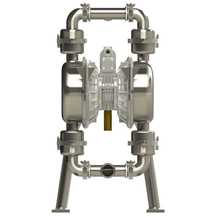 2 inch clamped metal hygienic