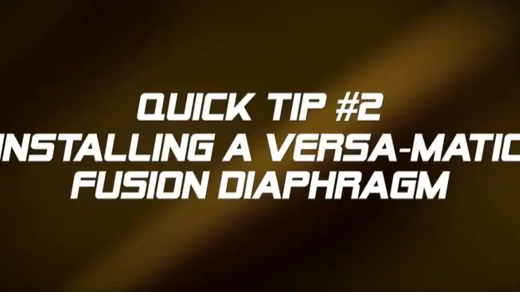 Quick Tip #02: Fusion Diaphragm Install