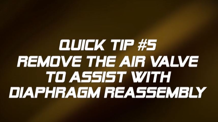 Quick Tip #05: Air Valves & Diaphragms